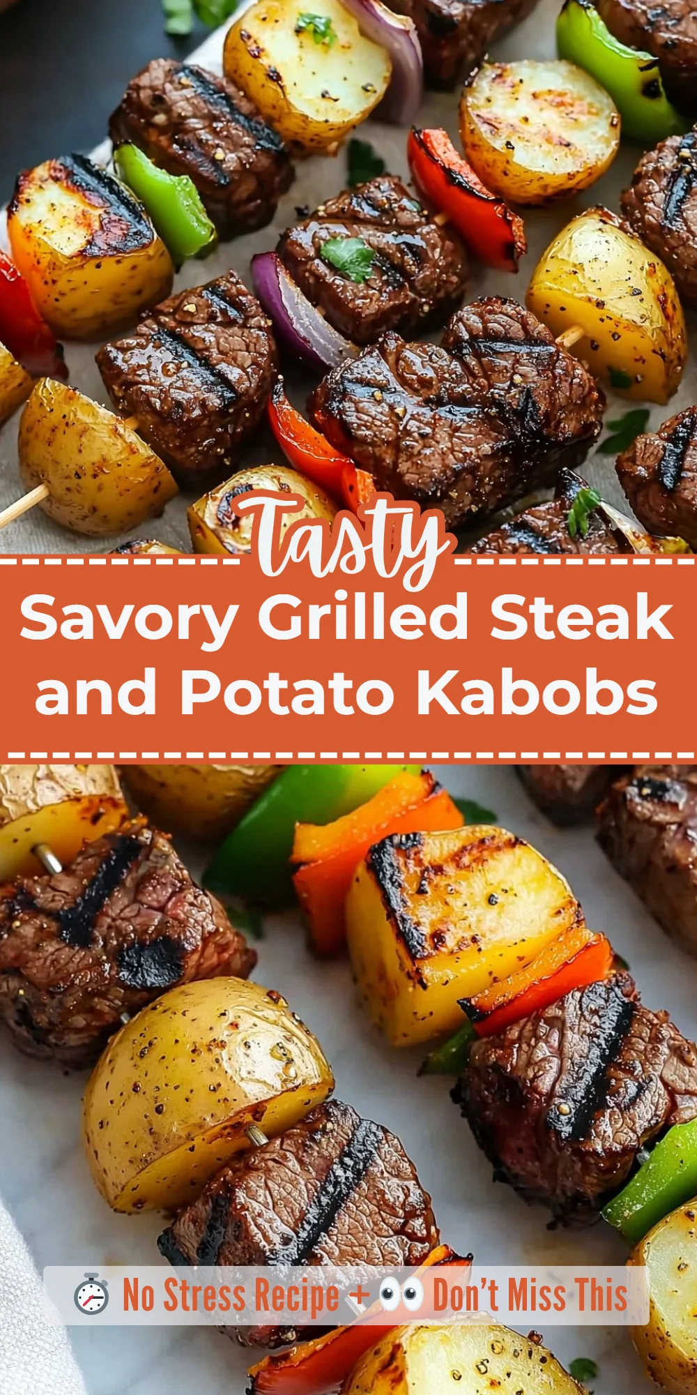 Savory Grilled Steak and Potato Kabobs