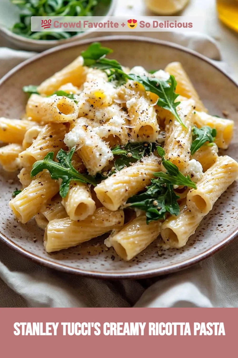 Stanley Tucci's Creamy Ricotta Pasta