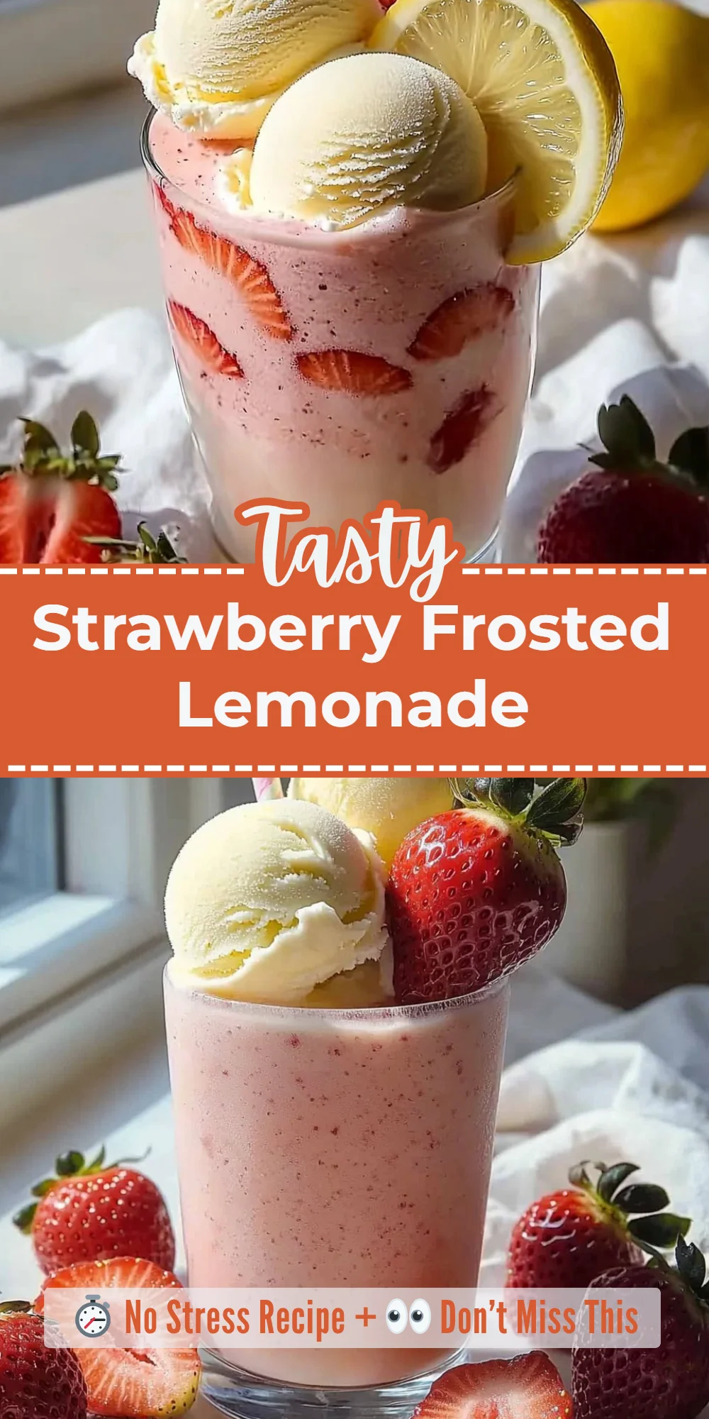 Strawberry Frosted Lemonade