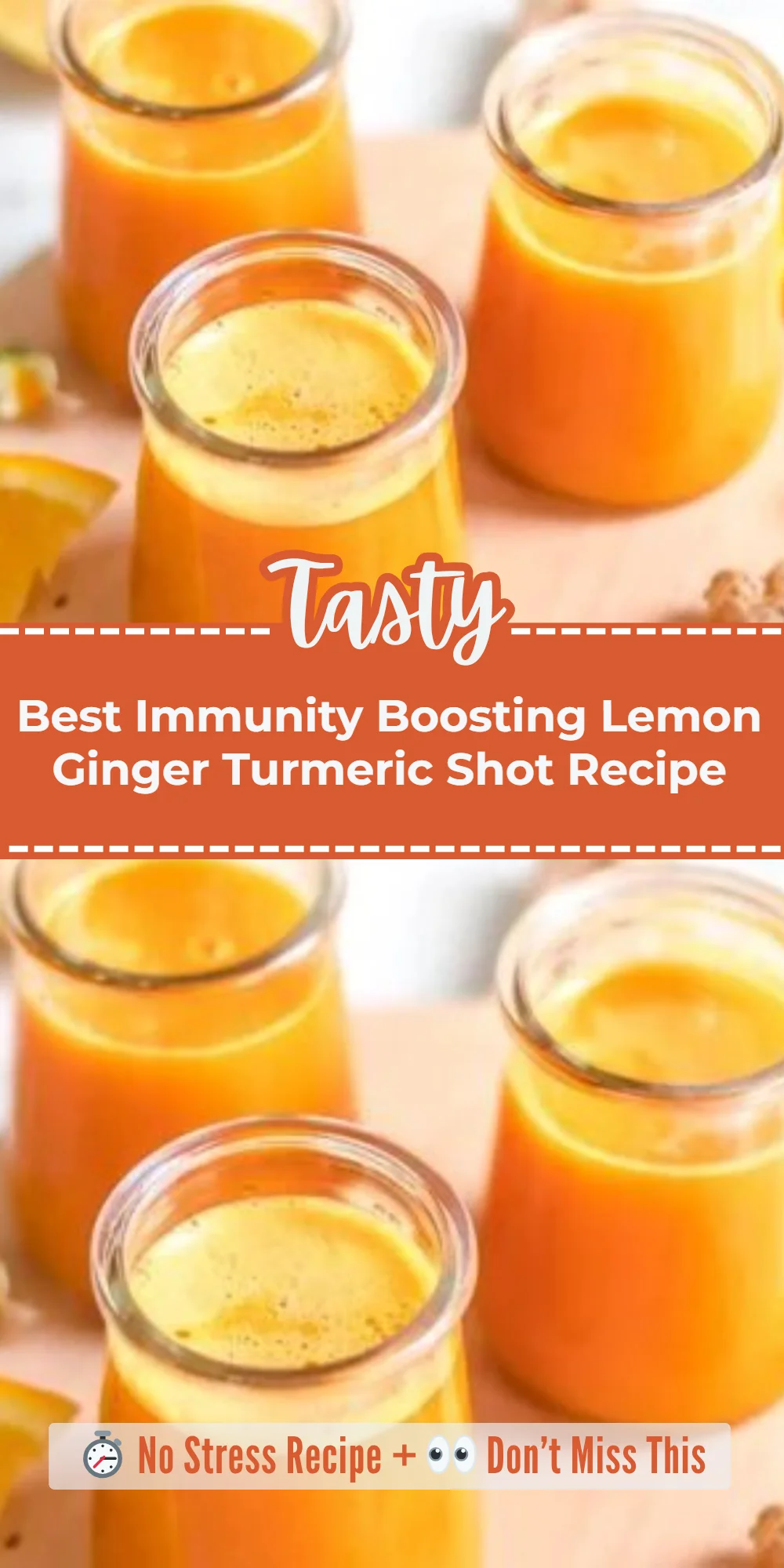 Best Immunity Boosting Lemon Ginger Turmeric Shot Recipe