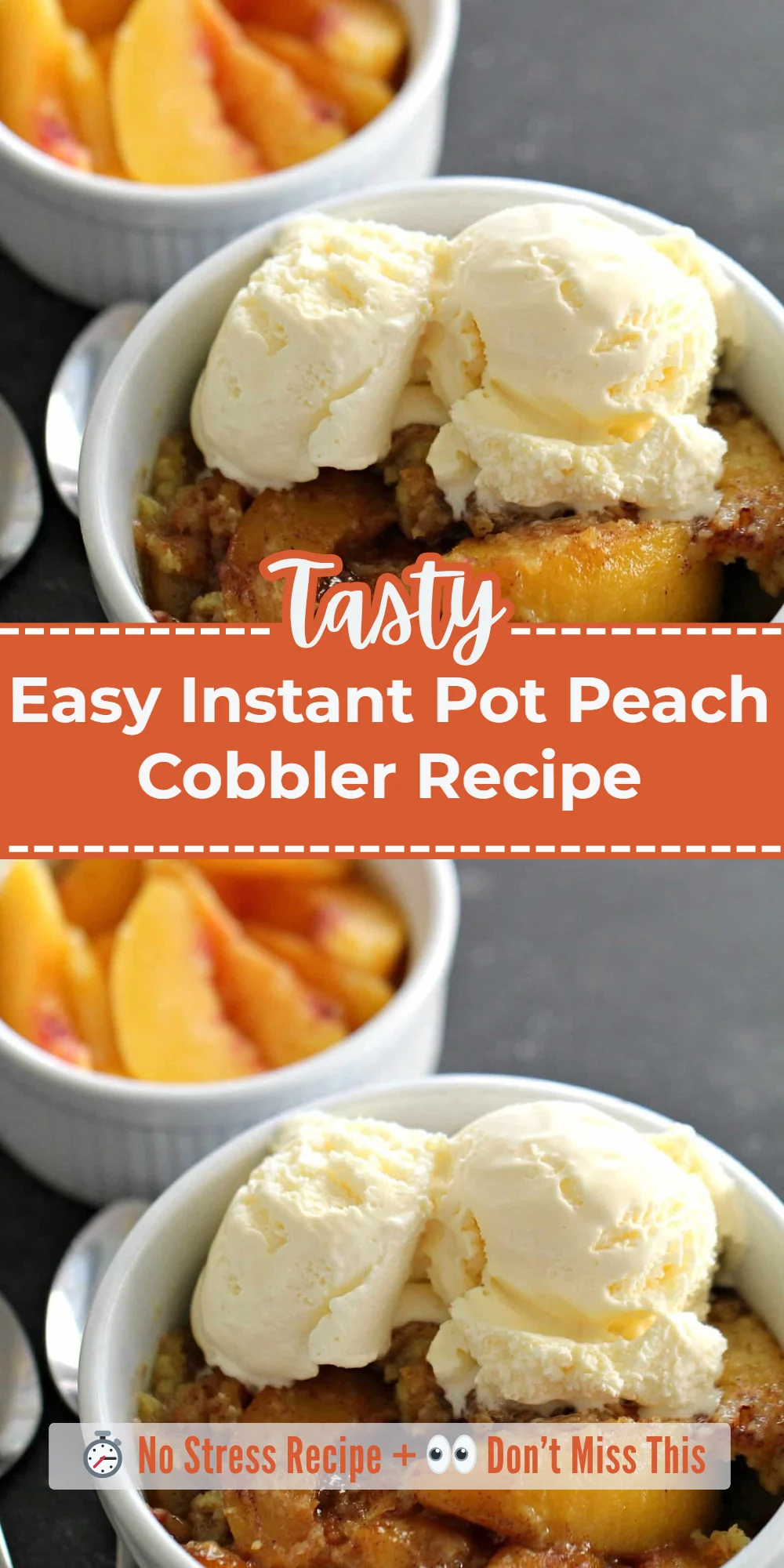 Easy Instant Pot Peach Cobbler Recipe