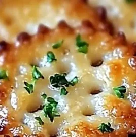 Delicious garlic bread Ritz bits snack with rich flavors and crispy texture