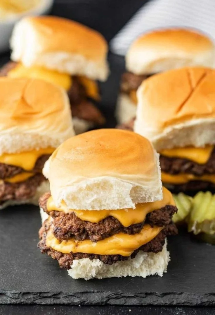 Homemade Smash Burger Sliders