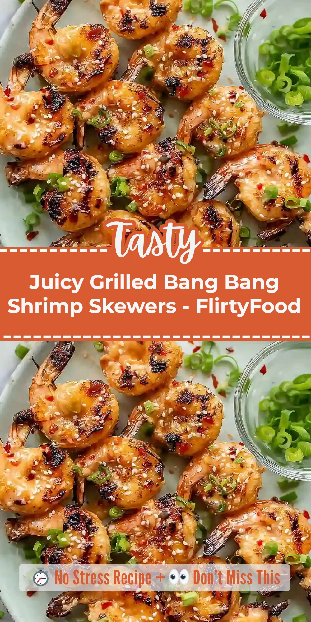 Juicy Grilled Bang Bang Shrimp Skewers - FlirtyFood