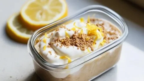 Lemon Cheesecake Overnight Oats