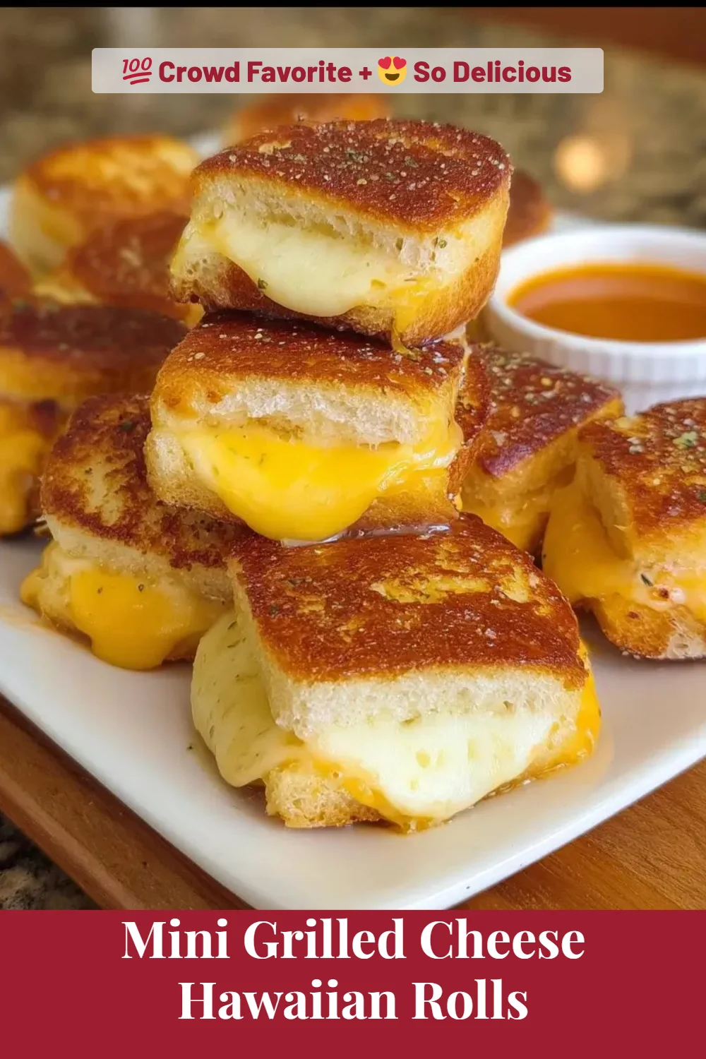 Mini Grilled Cheese Hawaiian Rolls