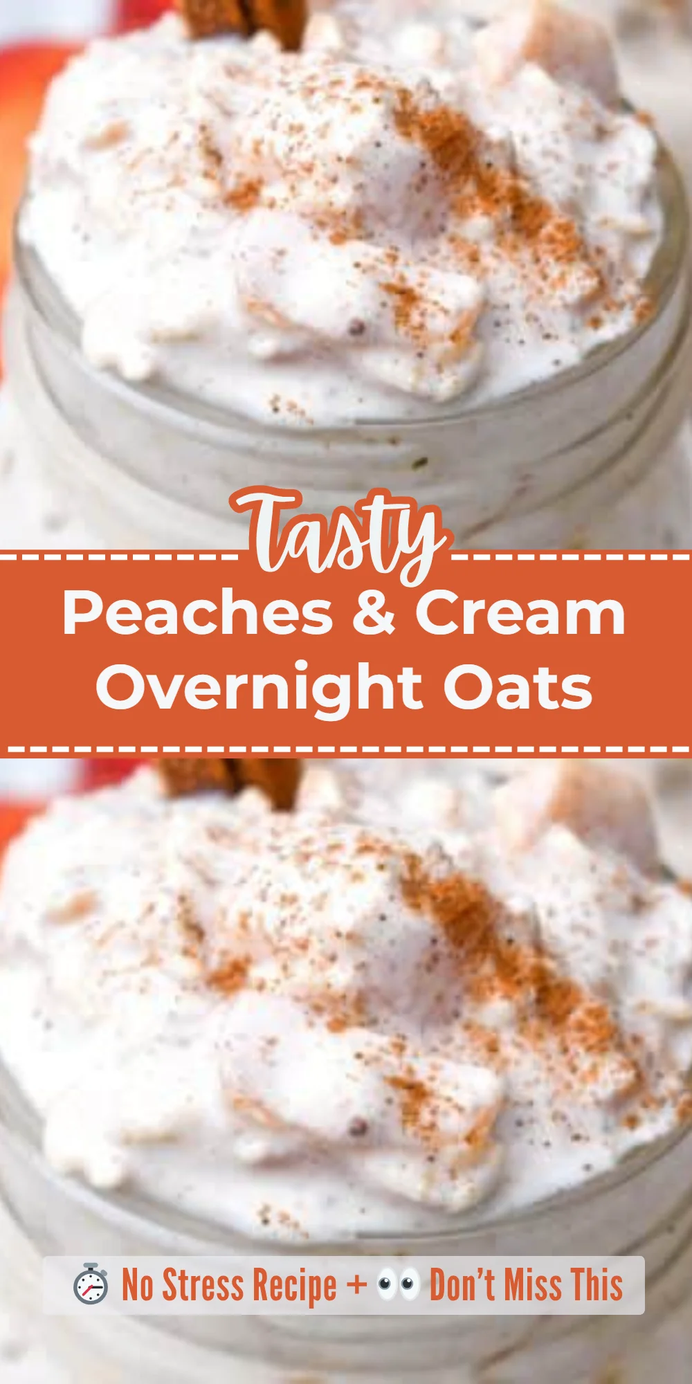 Peaches & Cream Overnight Oats
