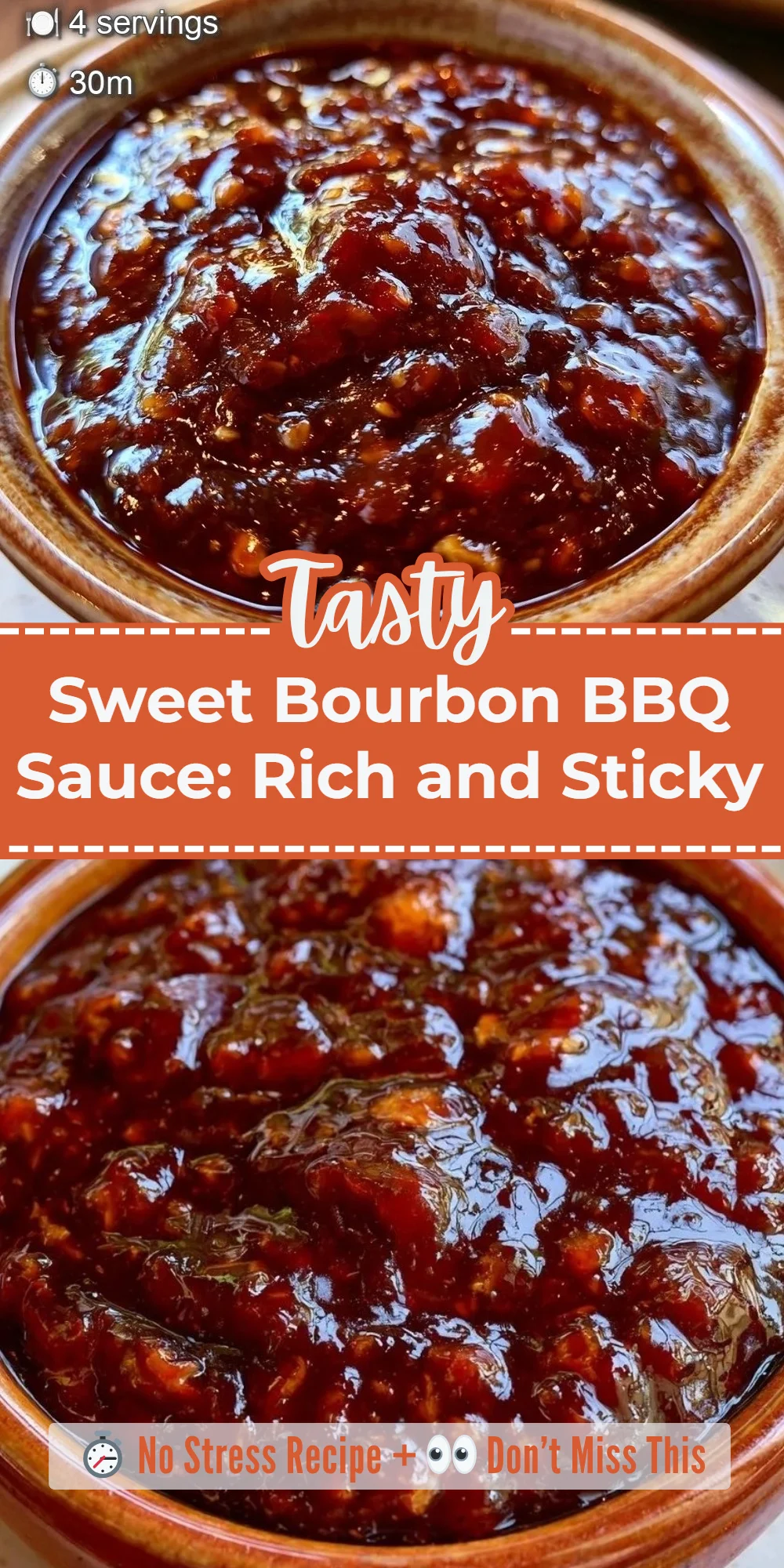 Sweet Bourbon BBQ Sauce: Rich and Sticky