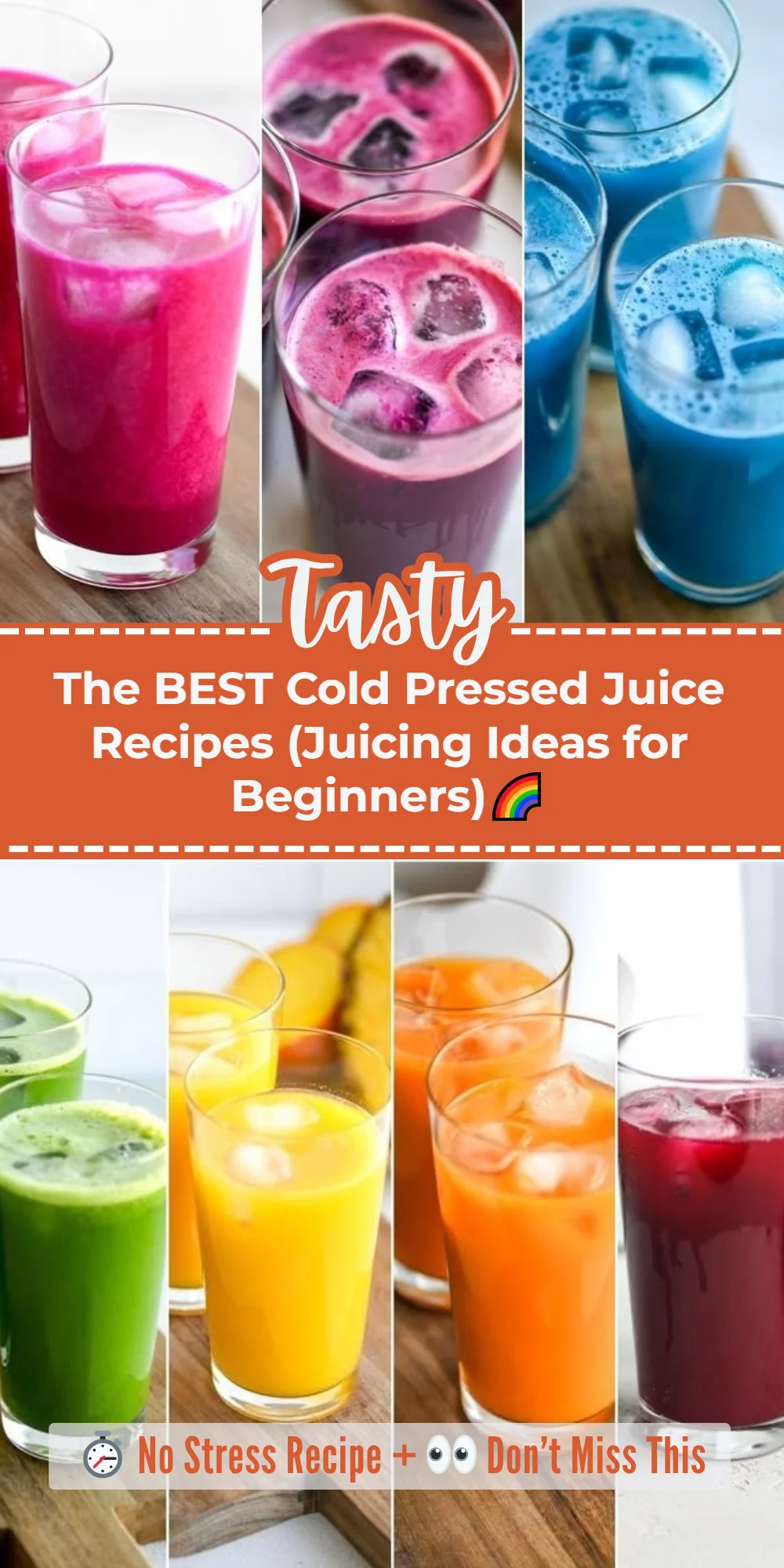 The BEST Cold Pressed Juice Recipes (Juicing Ideas for Beginners)🌈