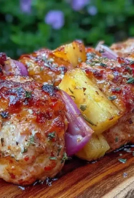 Spicy honey grilled chicken skewers for 4th of July