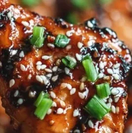 Asian chicken marinated in a flavorful sauce with herbs and spices