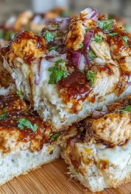 Delicious BBQ chicken flatbread with fresh toppings
