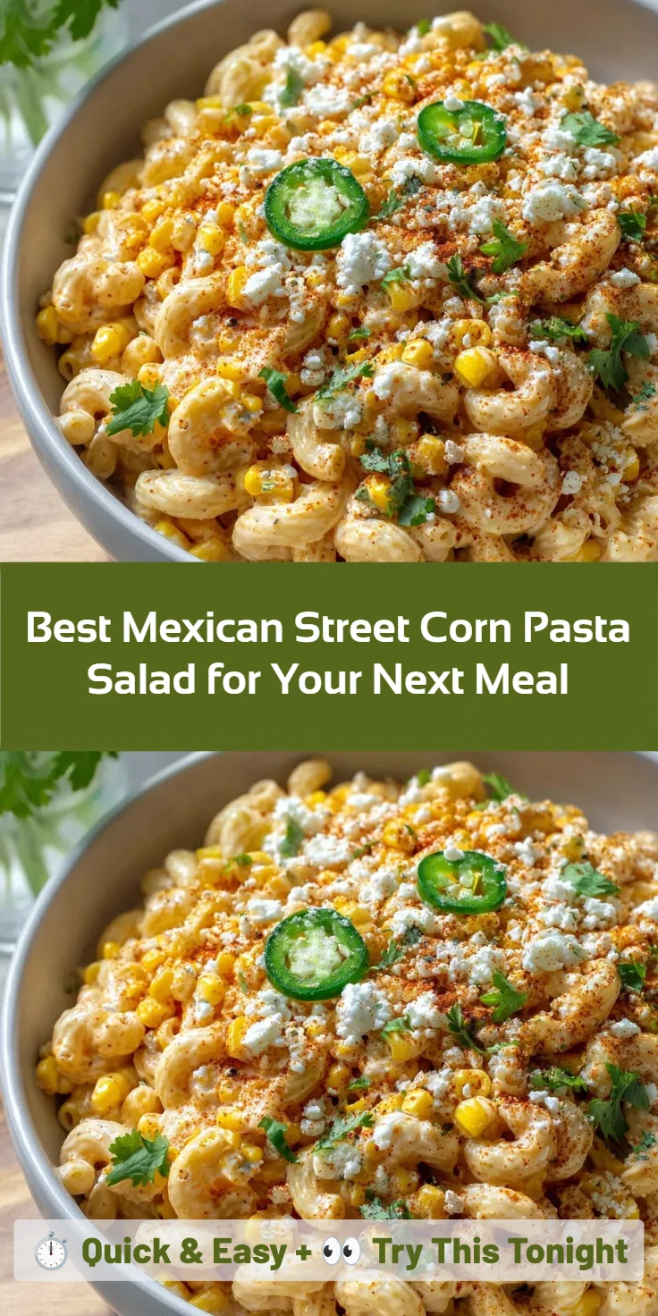 Best Mexican Street Corn Pasta Salad for Your Next Meal