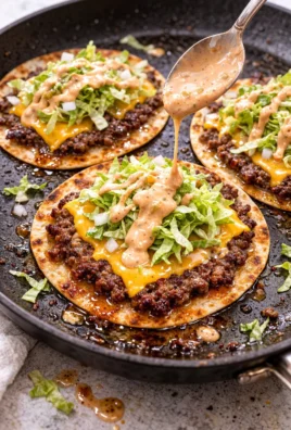 Delicious Big Mac Tacos featuring crispy smash burger flavors and fresh ingredients.