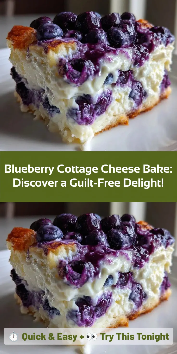 Blueberry Cottage Cheese Bake: Discover a Guilt-Free Delight!