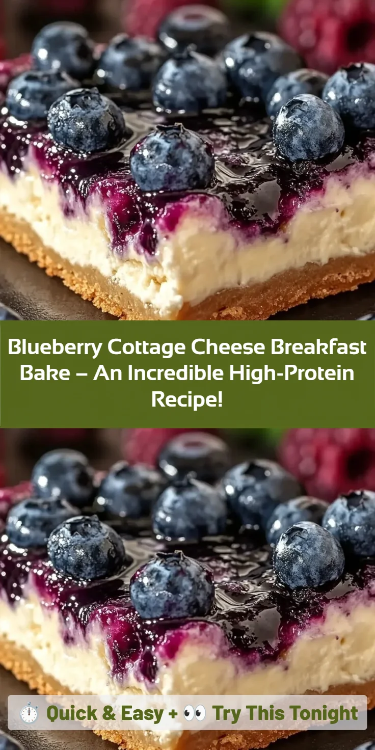 Blueberry Cottage Cheese Breakfast Bake – An Incredible High-Protein Recipe!