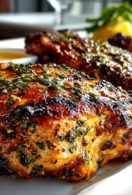 Copycat Texas Roadhouse Grilled Chicken plated with herbs and spices.