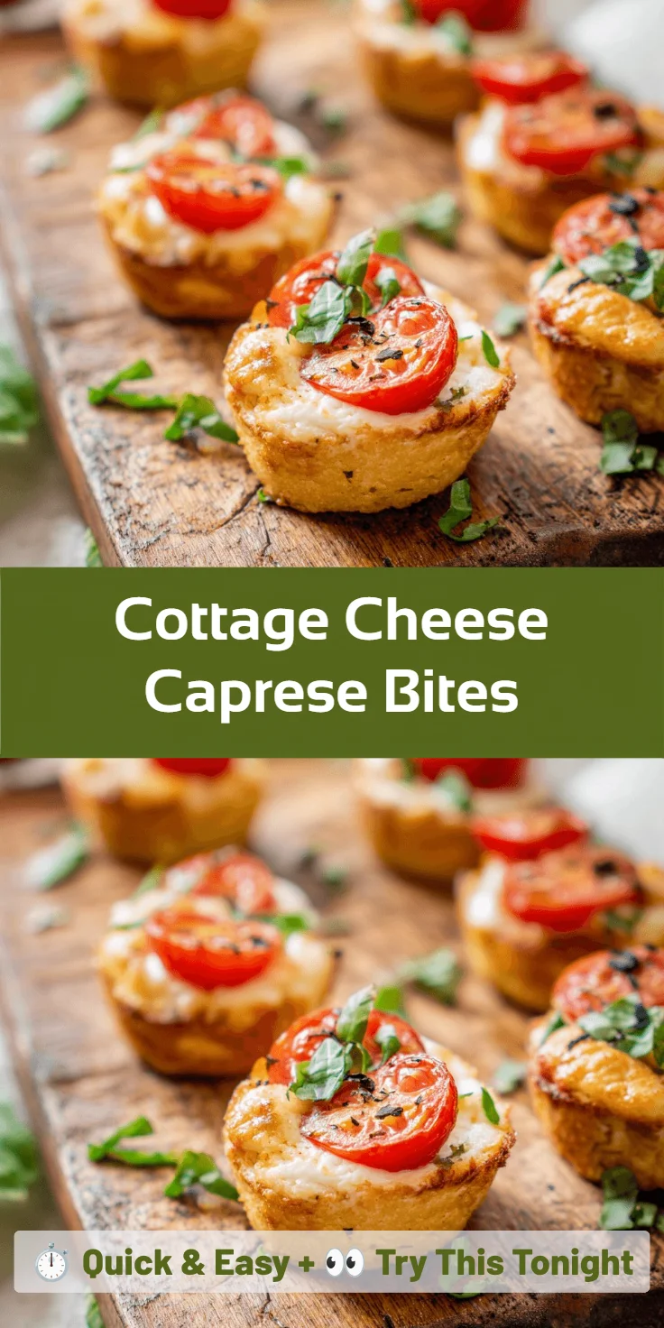 Cottage Cheese Caprese Bites