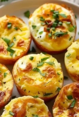 Cottage cheese egg bites served on a plate for a nutritious snack