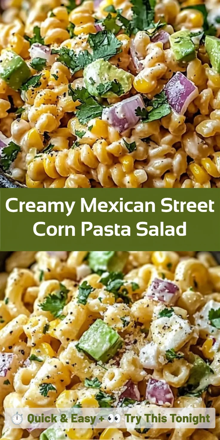 Creamy Mexican Street Corn Pasta Salad