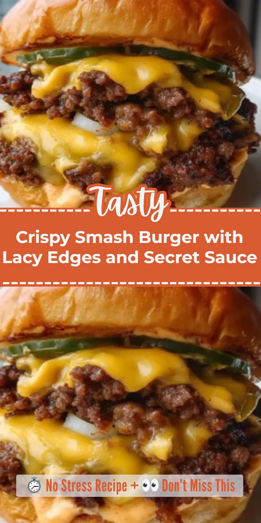 Crispy Smash Burger with Lacy Edges and Secret Sauce