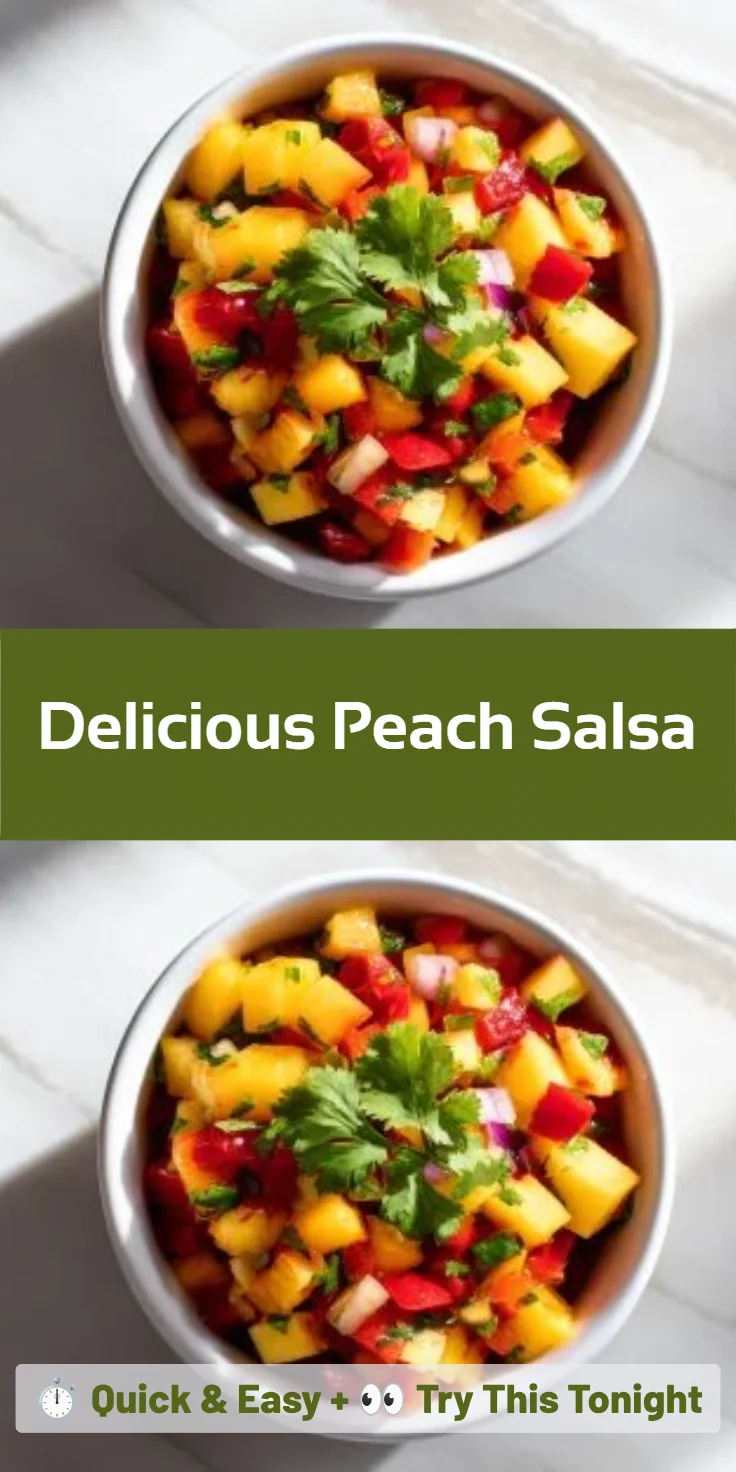 Delicious Peach Salsa