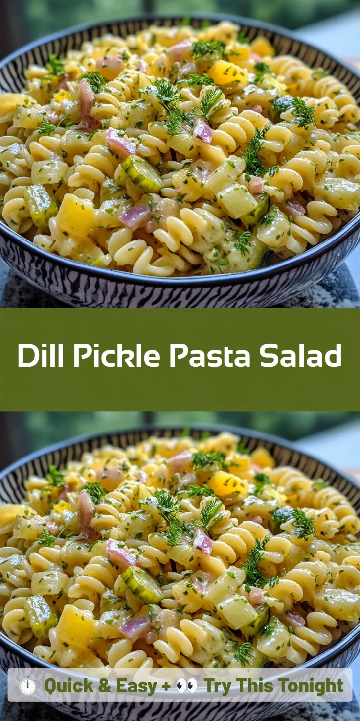 Dill Pickle Pasta Salad