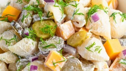 Dill Pickle Pasta Salad