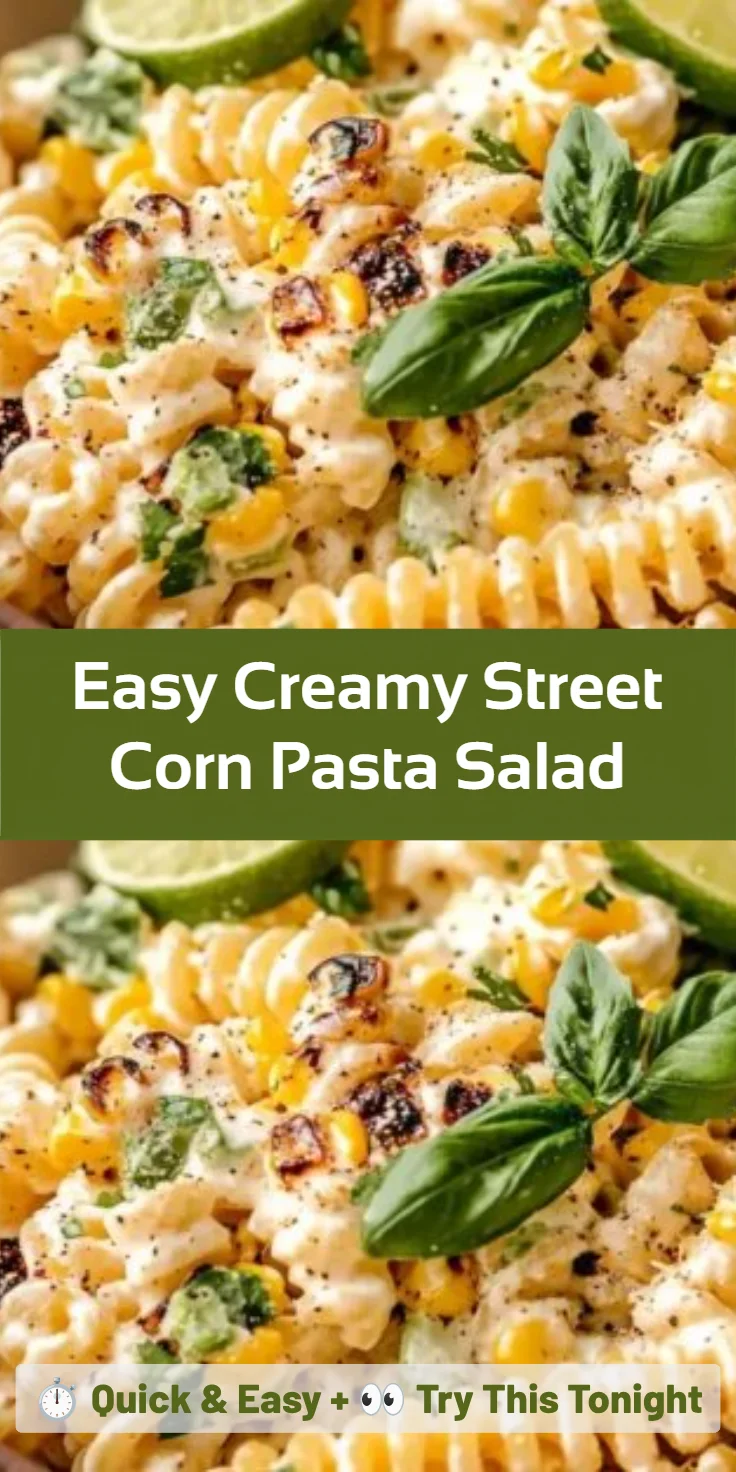 Easy Creamy Street Corn Pasta Salad