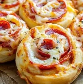 Easy homemade pepperoni pizza rolls for game day snacks