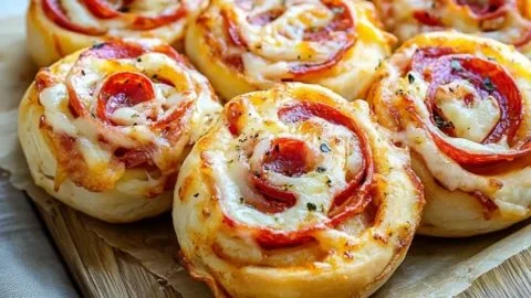 Easy homemade pepperoni pizza rolls for game day snacks