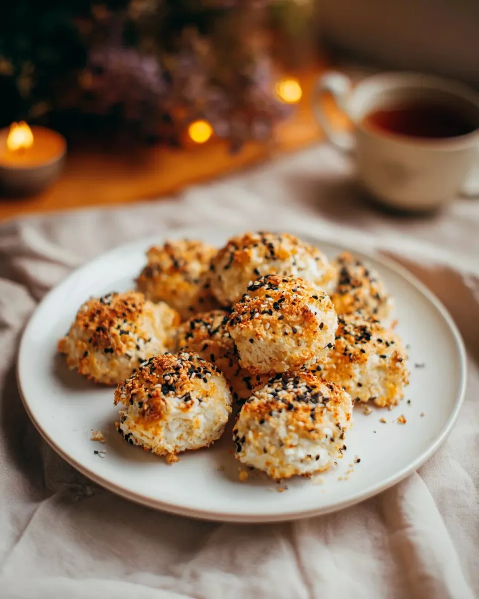 Delicious Everything Bagel Cottage Cheese Bites served in a bowl