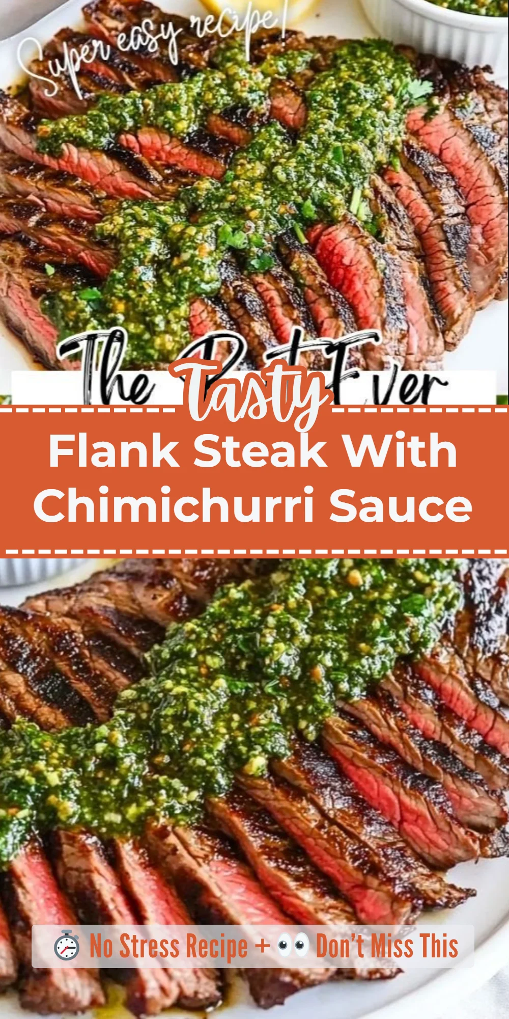 Flank Steak With Chimichurri Sauce