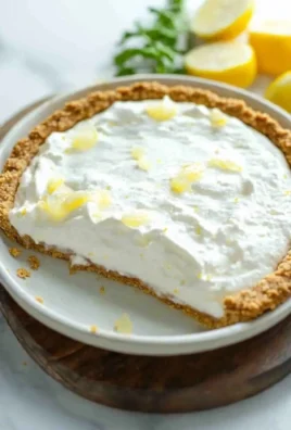 Refreshing Frozen Lemonade Pie served on a plate with lemon slices