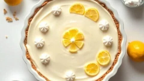 FROZEN LEMONADE PIE THAT NEEDS NO BAKING FOR HOT SUMMER DAYS