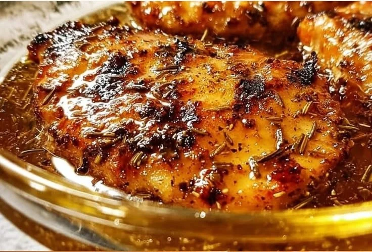 Grilled chicken marinated in a flavorful marinade for a delicious BBQ dish.
