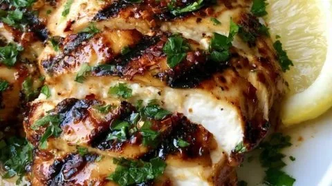 Delicious grilled chicken marinated to perfection for a juicy and caramelized finish.