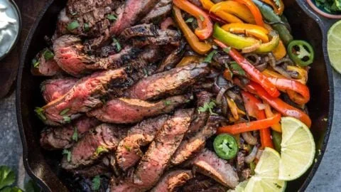 Grilled Flank Steak Fajitas Recipe