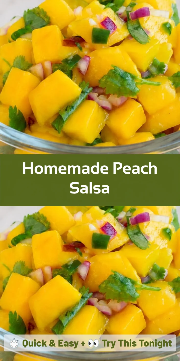 Homemade Peach Salsa