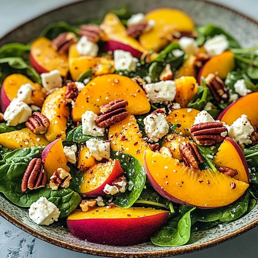 Irresistible Peach Salad: Fresh, Sweet & Savory