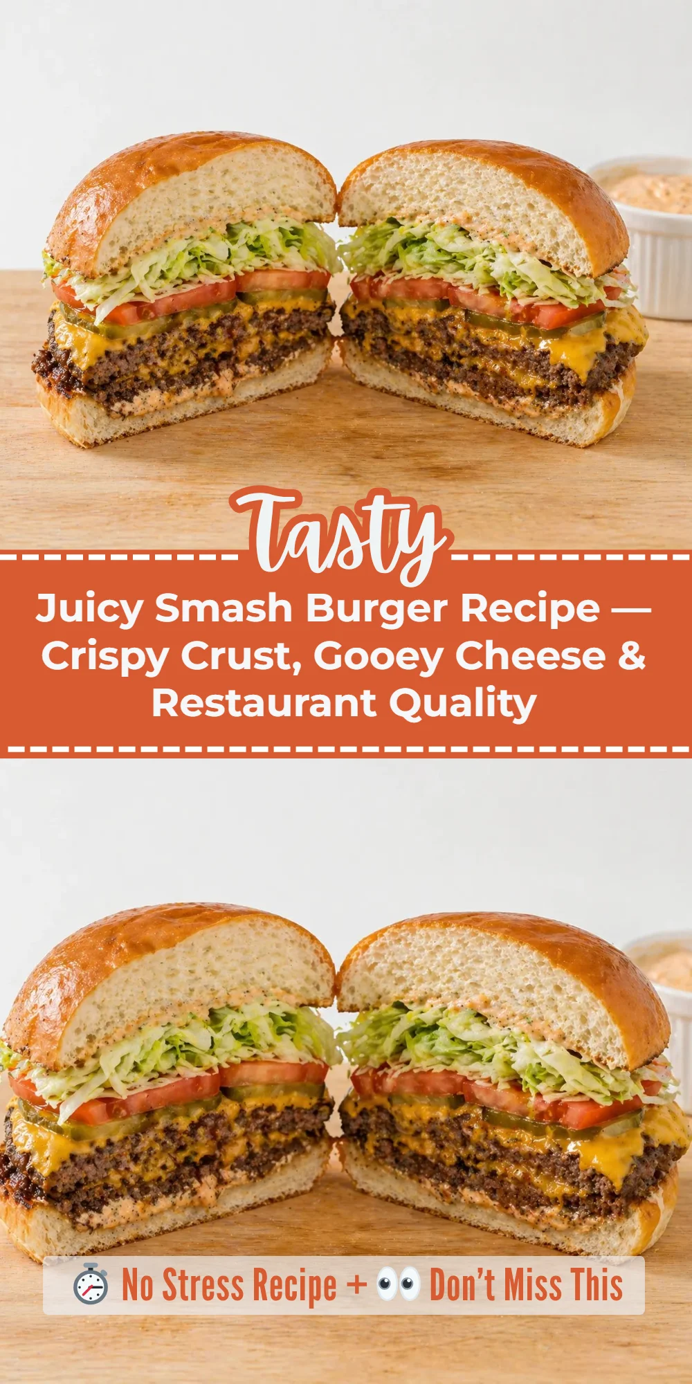Juicy Smash Burger Recipe — Crispy Crust, Gooey Cheese & Restaurant Quality