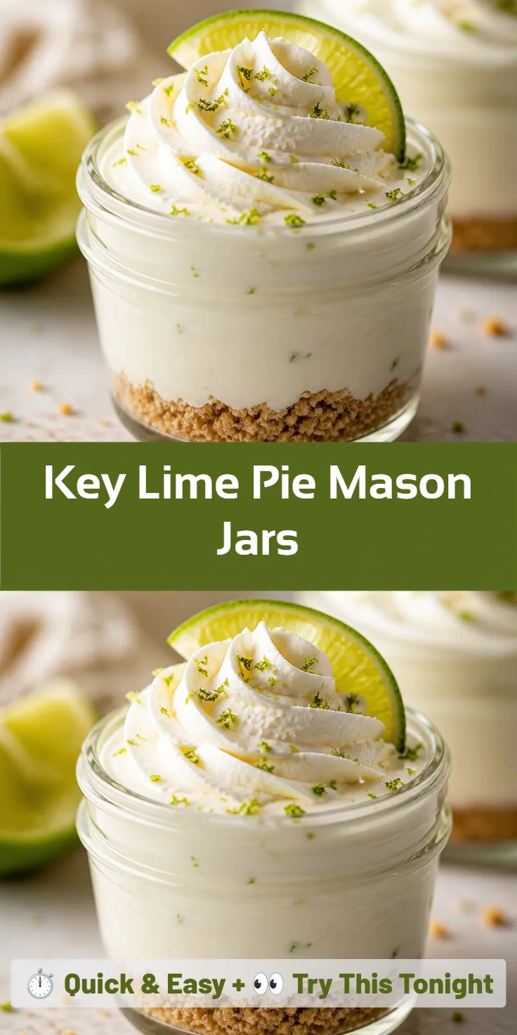 Key Lime Pie Mason Jars