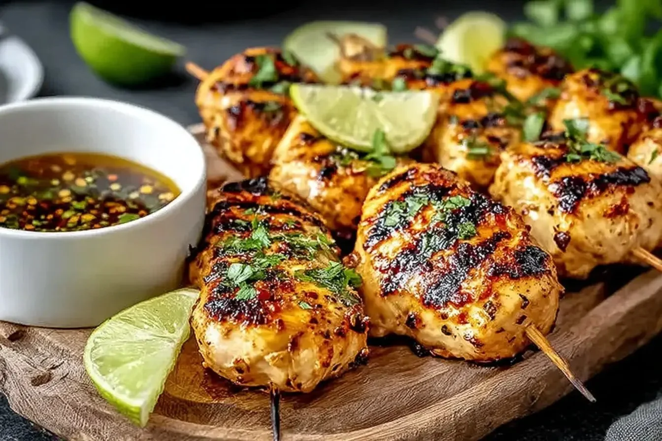 Delicious Key West Grilled Chicken served with fresh sides