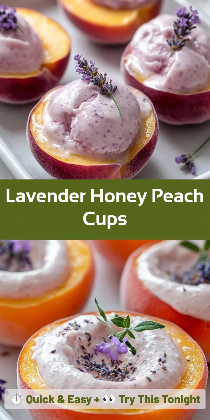 Lavender Honey Peach Cups
