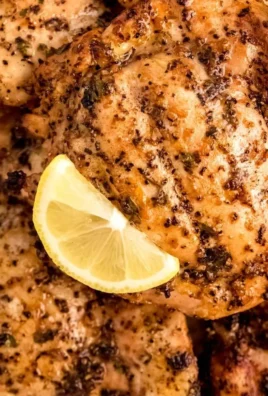 Marinated Lemon Pepper Chicken ready for grilling