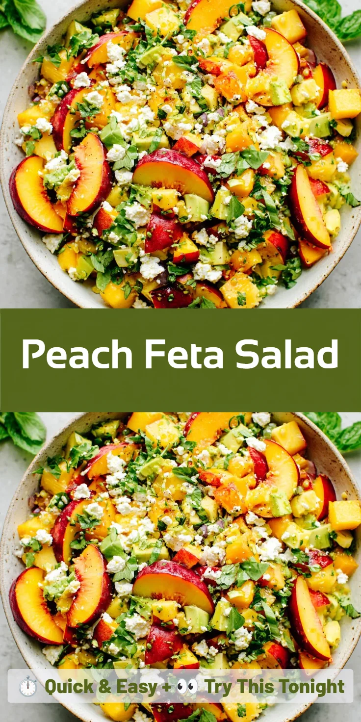 Peach Feta Salad