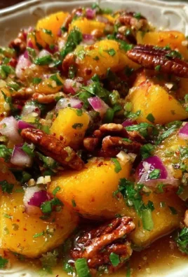 Bowl of homemade Peach Pecan Salsa with fresh ingredients and a vibrant appearance