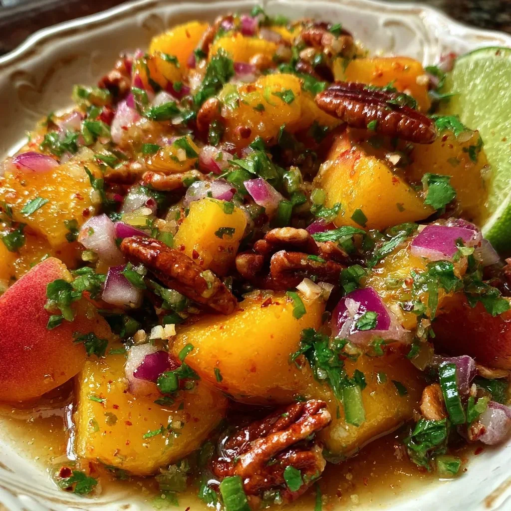 Peach Pecan Salsa