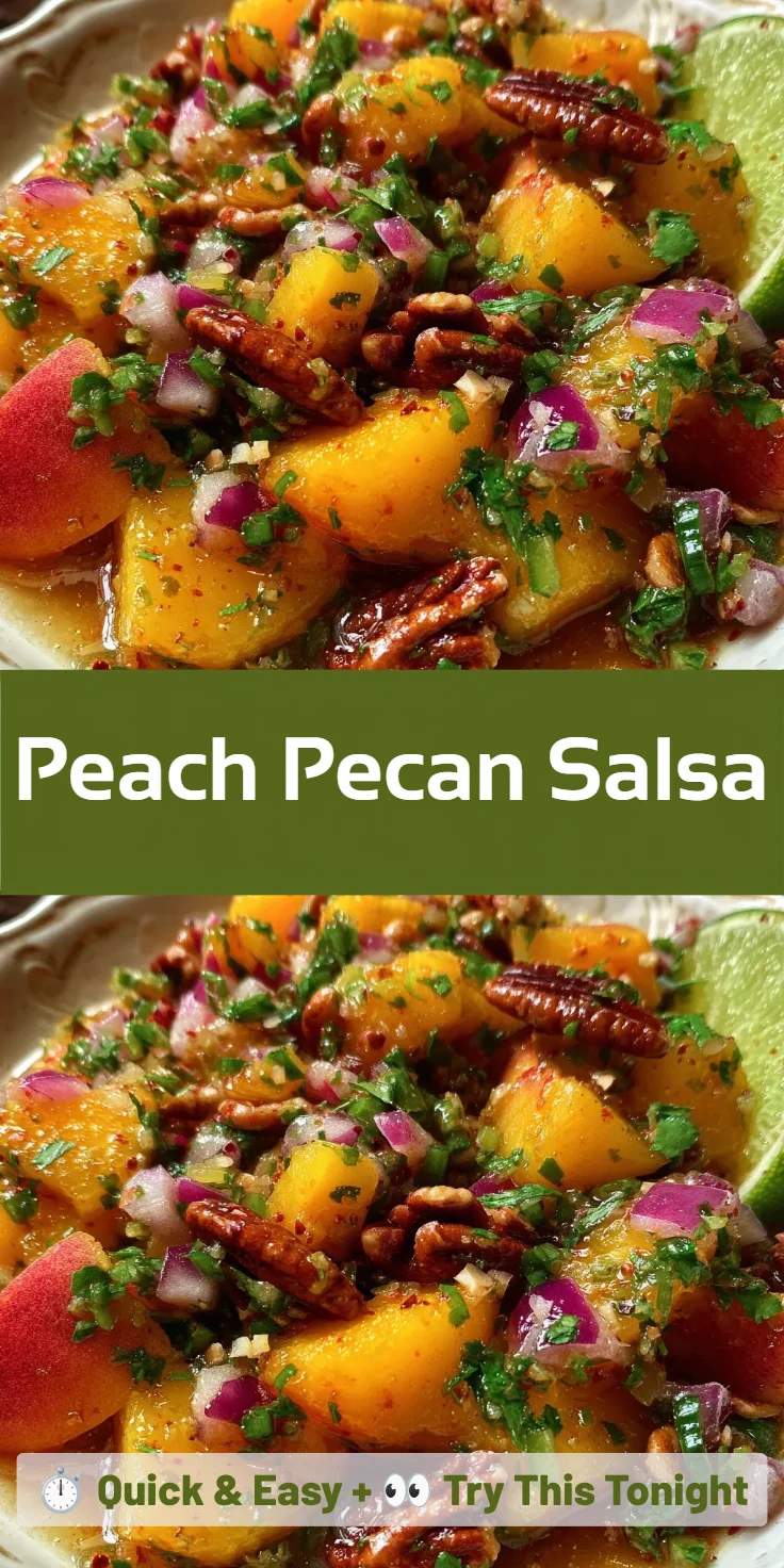 Peach Pecan Salsa
