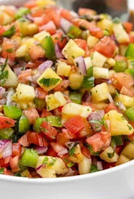 Delicious pineapple salsa served with tortilla chips